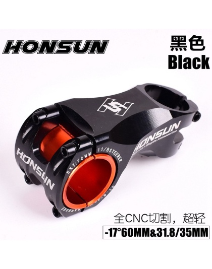 Ultralight Aluminum Alloy Biycle Stem MTB Road Moutain Bike Stem -17 Degree 70mm XC 35/31.8mm