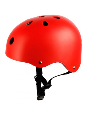 Adult Outdoor Sports Bicycle Road Bike Skateboard Safety Cycling Helmet Head protector Helmet Matte-red size Medium